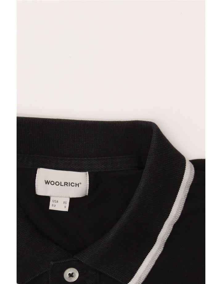 WOOLRICH Mens Polo Shirt XS Black Vintage Woolrich and Second-Hand Woolrich from Messina Hembry 
