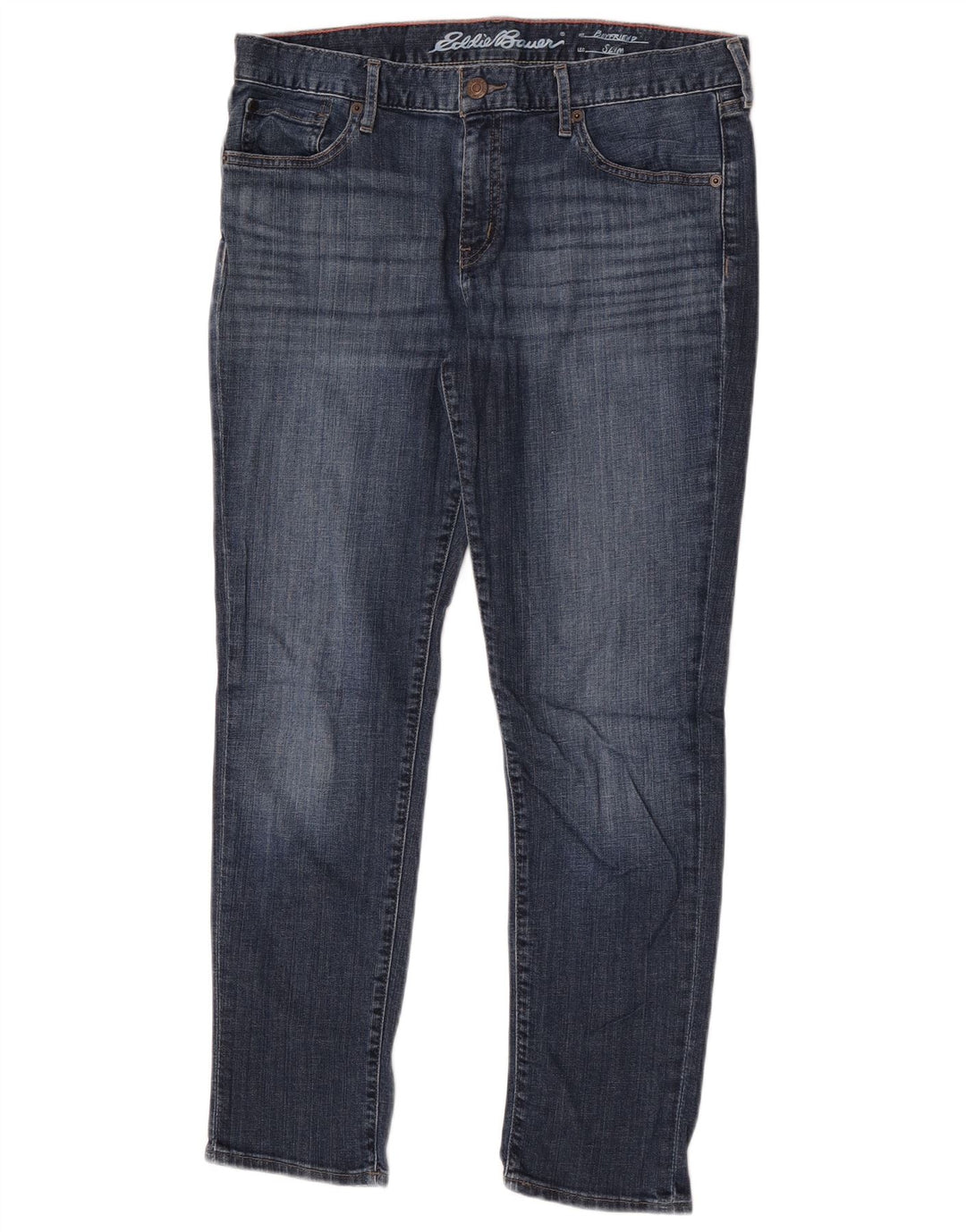 Женские узкие джинсы-капри Eddie Bauer, США 8, средние W32 L20, синие