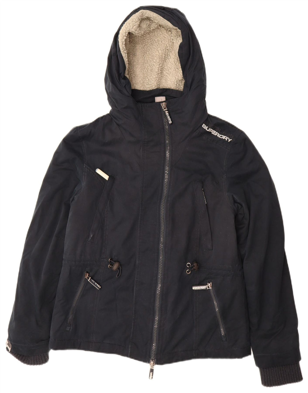 Женская ветровка Superdry The Windparka UK 14, большая темно-синяя