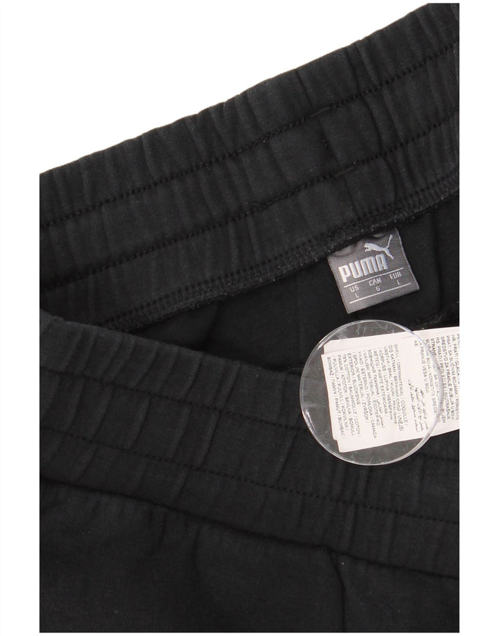 Мужские спортивные брюки PUMA, большие черные хлопковые
