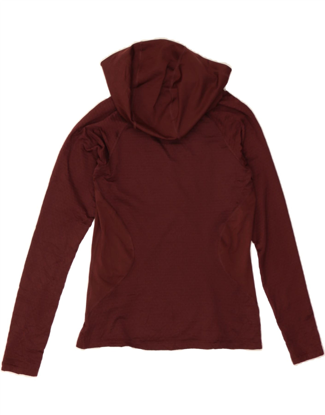 NIKE Womens Hoodie Jumper UK 10 Small Burgundy Polyester Vintage Nike and Second-Hand Nike from Messina Hembry 