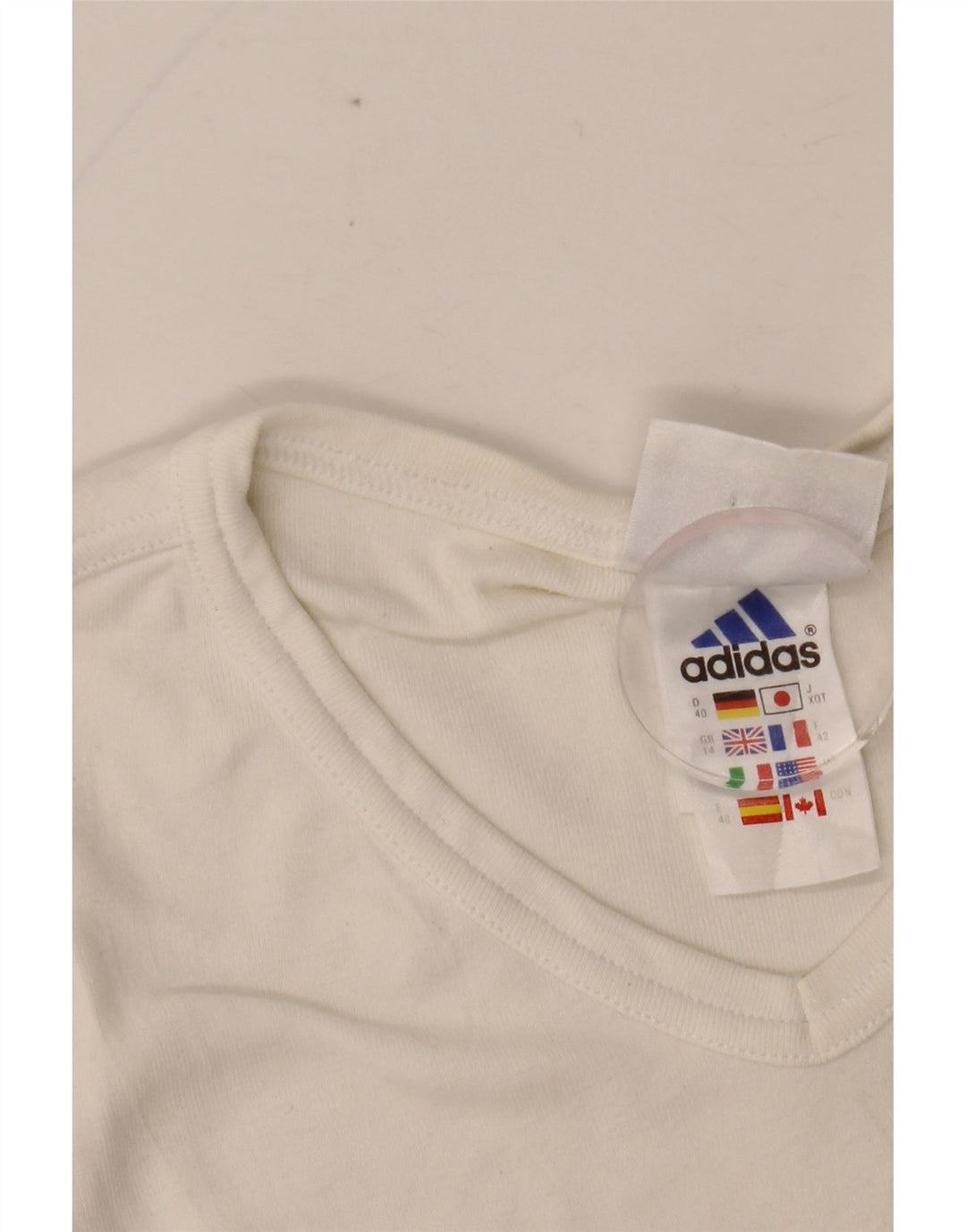 Женская футболка ADIDAS Top UK 14 Medium White Cotton