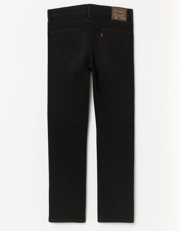 Мужские прямые джинсы Levi's 513 Slim Fit W34 L30, черный хлопок