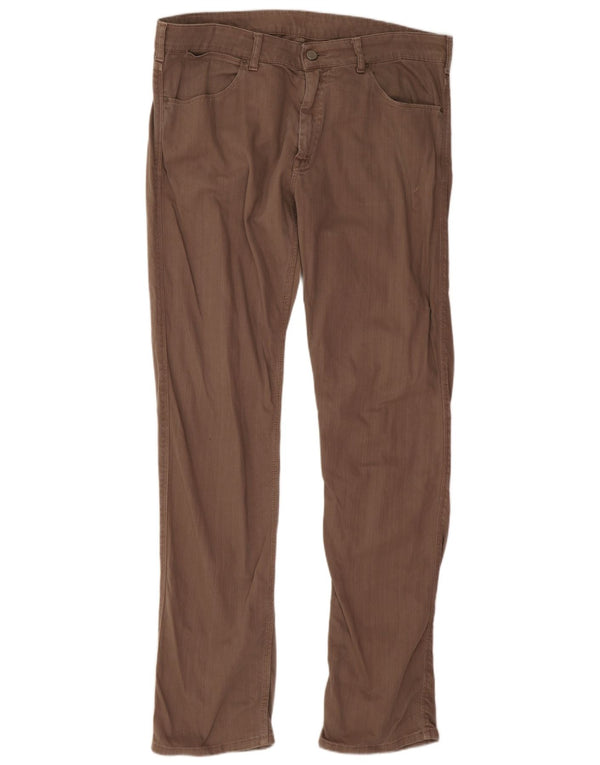 Мужские узкие джинсы Calvin Klein IT 52 XL W36 L33 Коричневые, хлопок