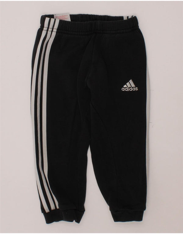 ADIDAS Baby Boys Joggers Tracksuit Trousers 12-18 Months  Black Cotton