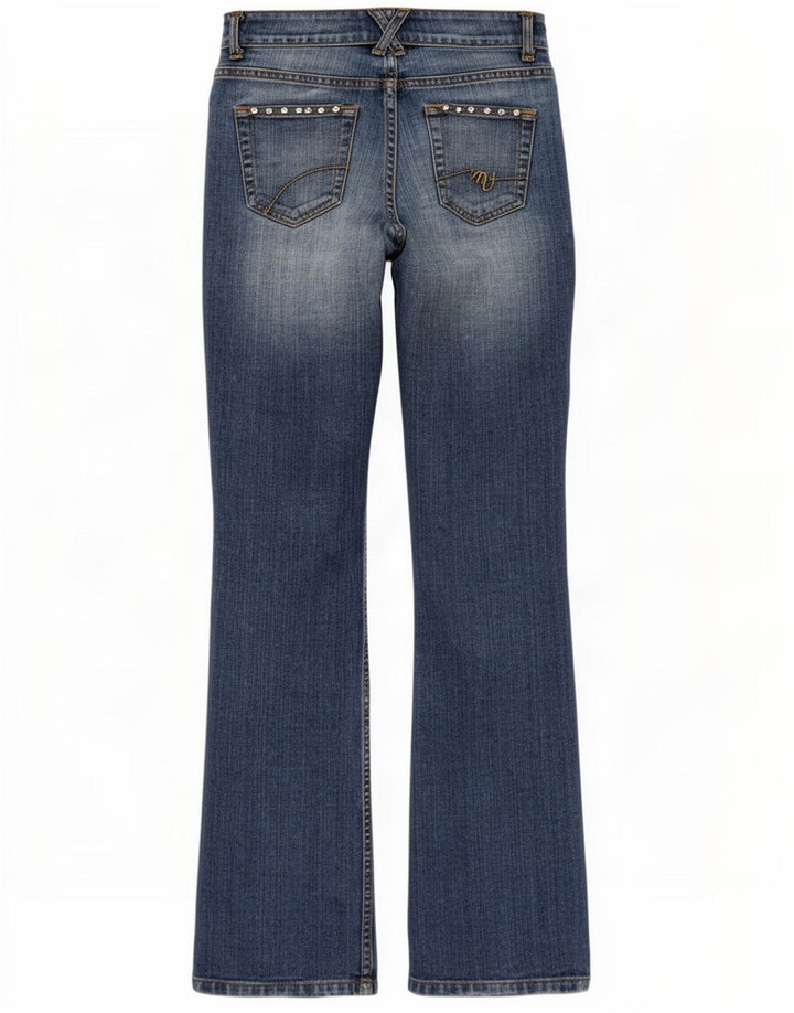 Женские прямые джинсы Tommy Hilfiger с потертостями США 4, маленькие W26 L33, синие