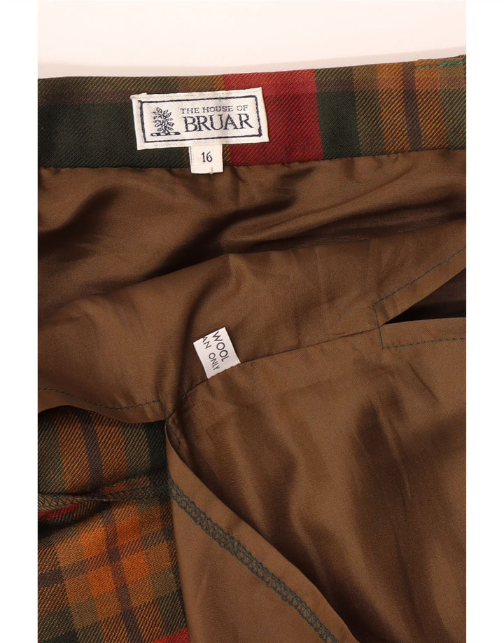 THE HOUSE OF BRUAR Женская юбка-трапеция UK 16, большая W33, красная клетка