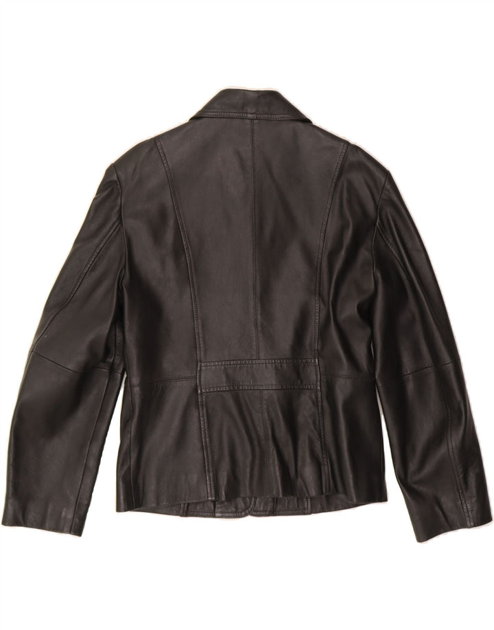HUDSON Womens Leather Jacket UK 14 Medium Black Leather Vintage Hudson and Second-Hand Hudson from Messina Hembry 
