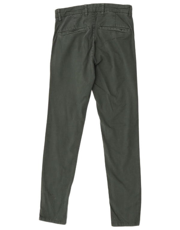 Мужские брюки-чиносы скинни Zara EU 36 XS W29 L30, зеленый хлопок