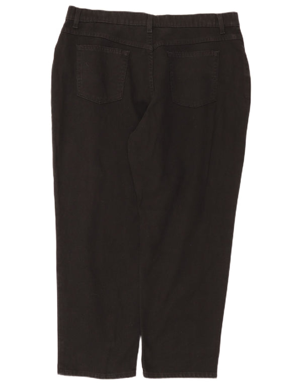 Женские повседневные зауженные брюки Marks & Spencer UK 20 2XL W38 L26 черные