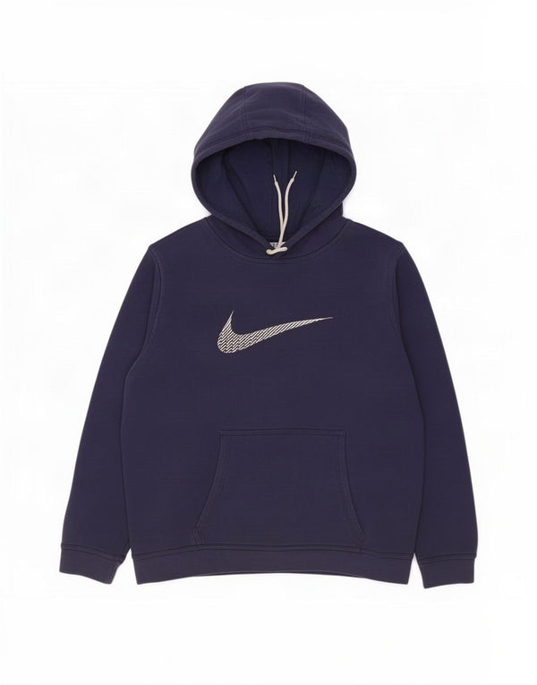 Мужской джемпер с капюшоном с графическим рисунком Nike XL, темно-синий, хлопок