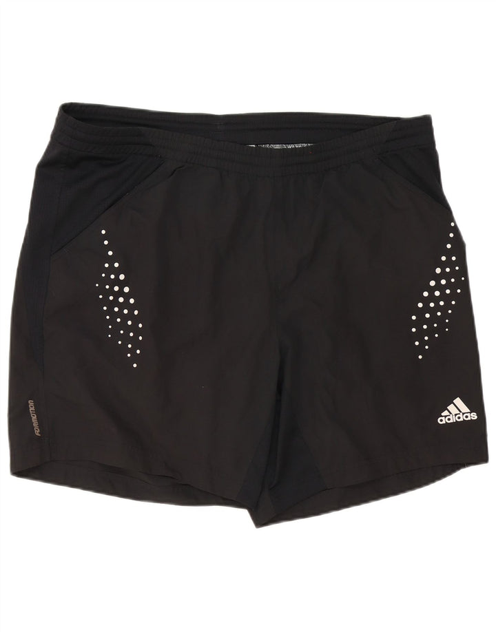 Мужские спортивные шорты Adidas Clima 365, большие черные пятнистые полиэстеровые шорты