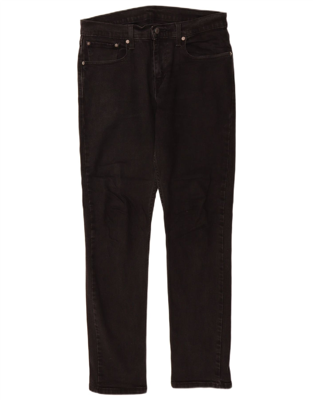 Мужские зауженные джинсы LEVI'S 502 W32 L31, черный хлопок