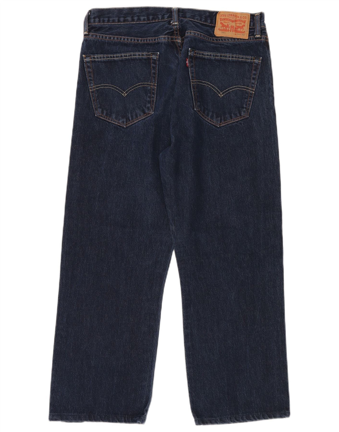 Мужские прямые джинсы LEVI'S 751 W34 L28 Темно-синие, хлопок