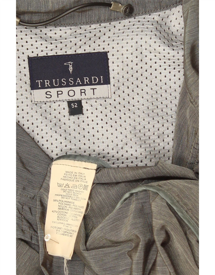 Мужская куртка Trussardi IT 52 XL Серая Полиамид