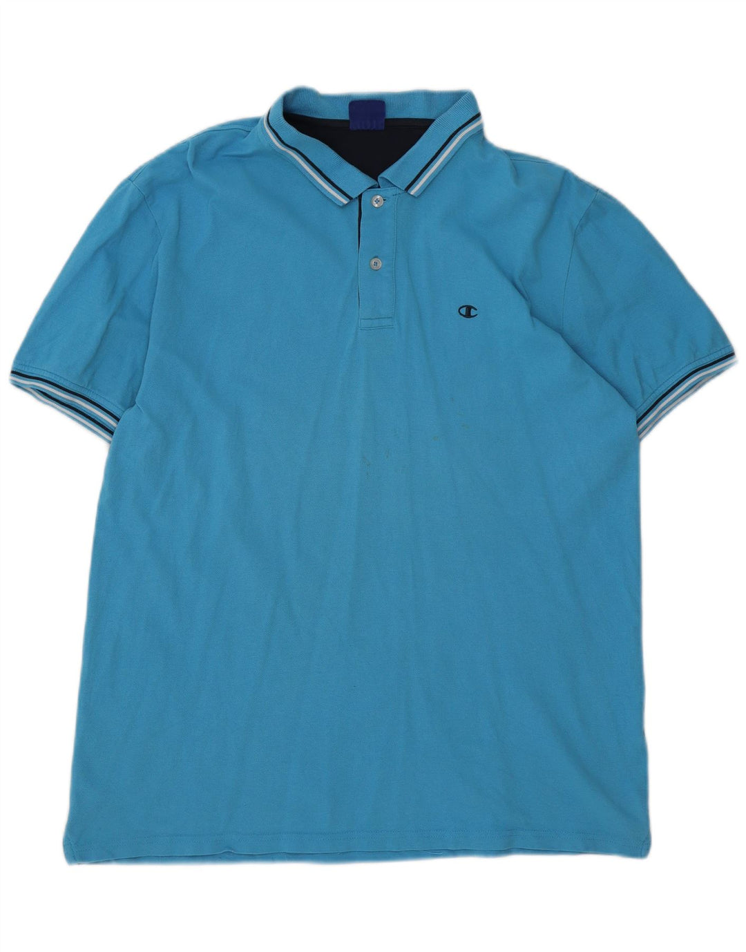 CHAMPION Mens Authentic Polo Shirt XL Blue