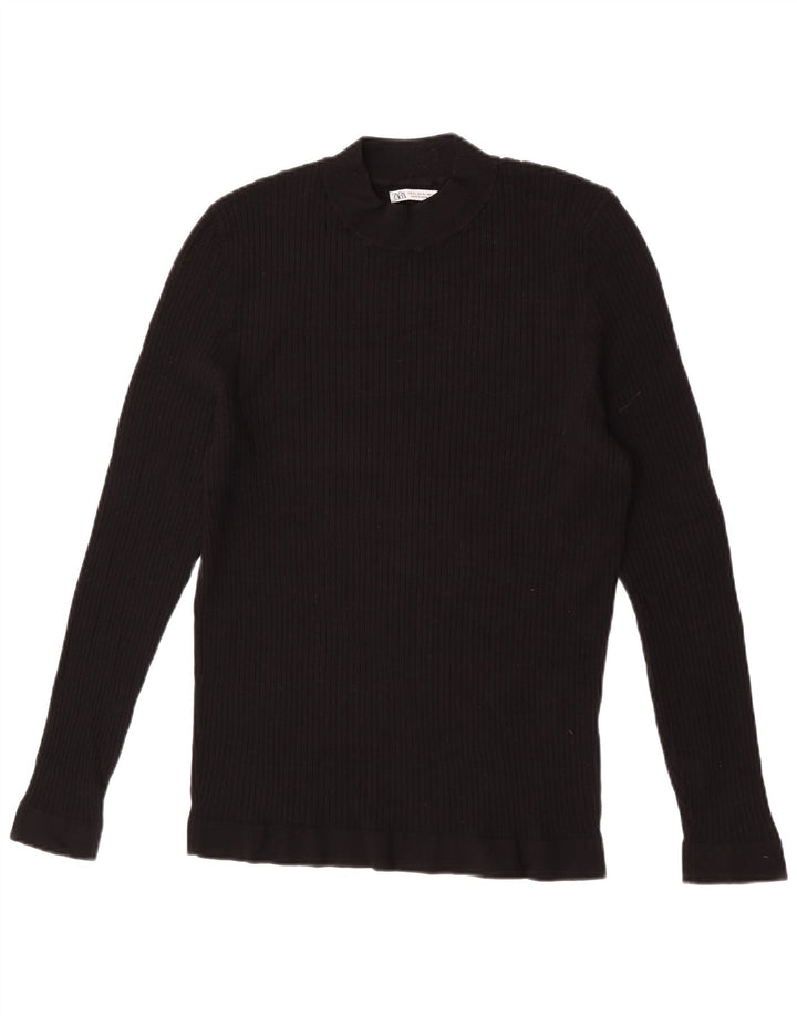 Женский топ Zara с длинным рукавом UK 18 XL, черный