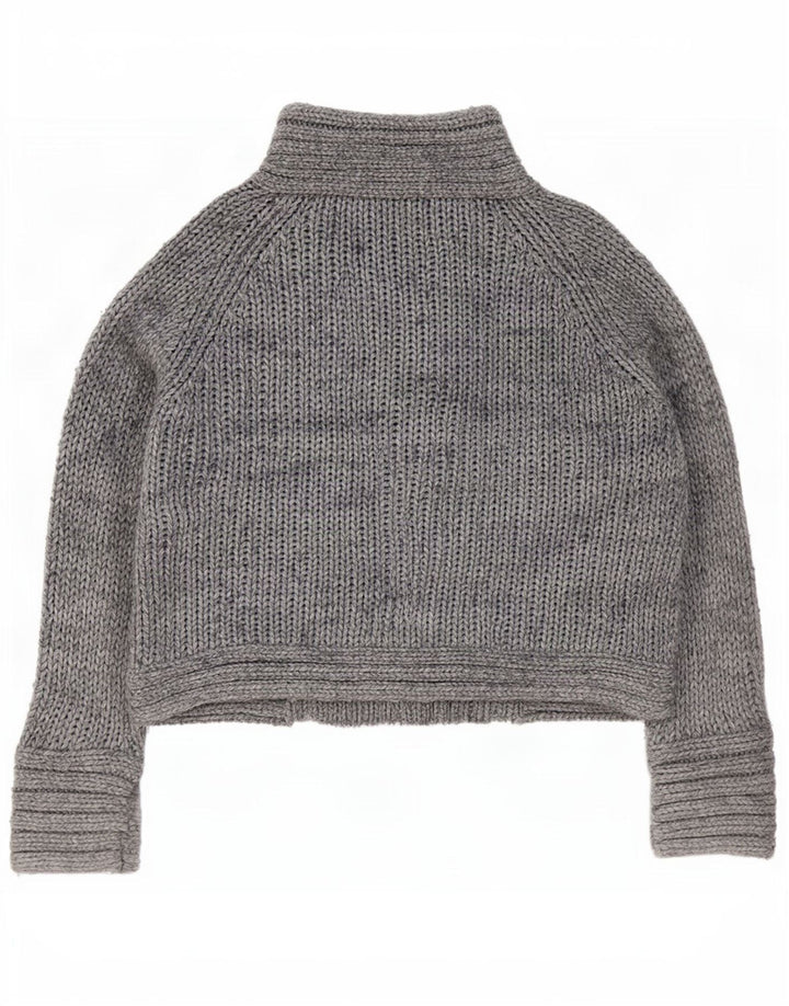 Женский кардиган Zara UK 14, средний серый акрил