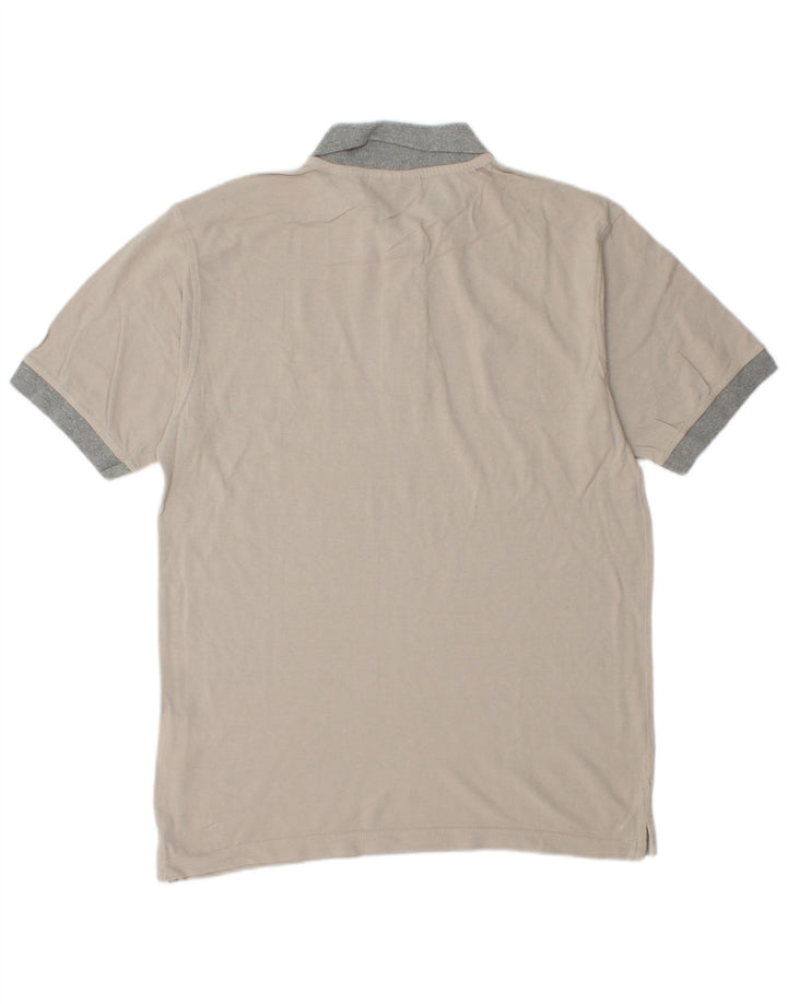 LOTTO Mens Polo Shirt Large Grey Cotton