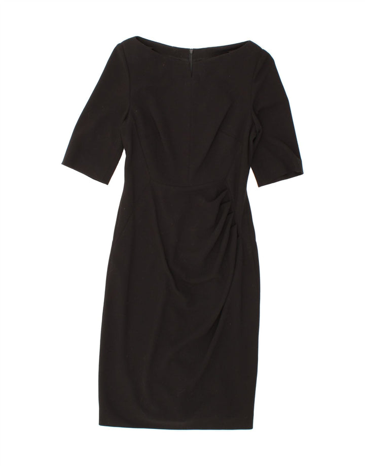 L.K. BENNETT Womens Maxi Sheath Dress UK 8 Small  Black Polyester Vintage L.K. Bennett and Second-Hand L.K. Bennett from Messina Hembry 