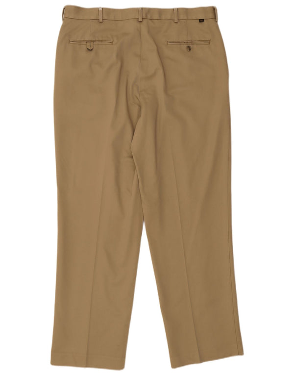 Мужские прямые костюмные брюки Dockers W36 L32, бежевый хлопок