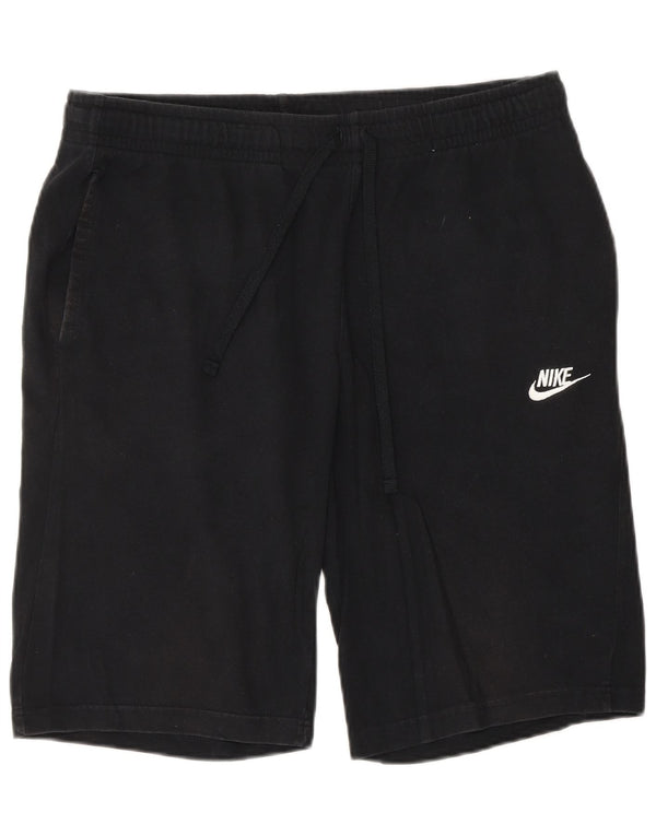 NIKE Mens Sport Shorts Large Black Cotton