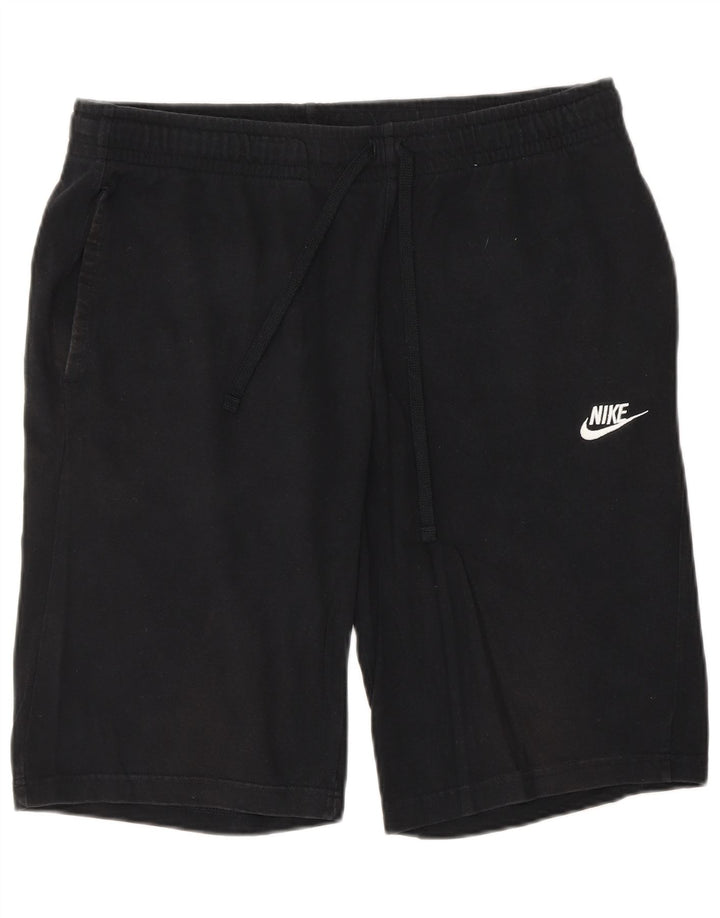 NIKE Mens Sport Shorts Large Black Cotton
