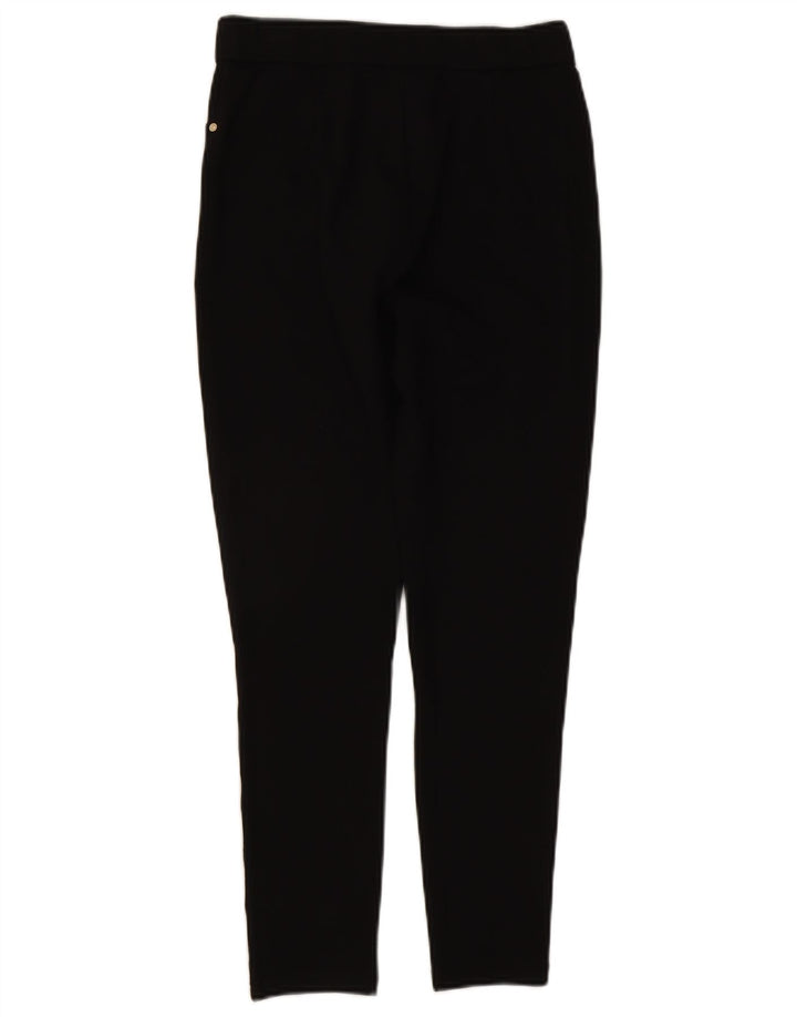 ZARA Womens Slim Capri Trousers Large W30 L20 Black Viscose