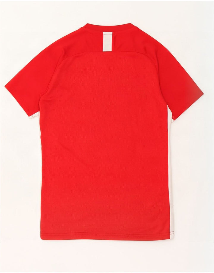 Мужская футболка Nike Dri Fit, маленький красный полиэстер с цветными блоками