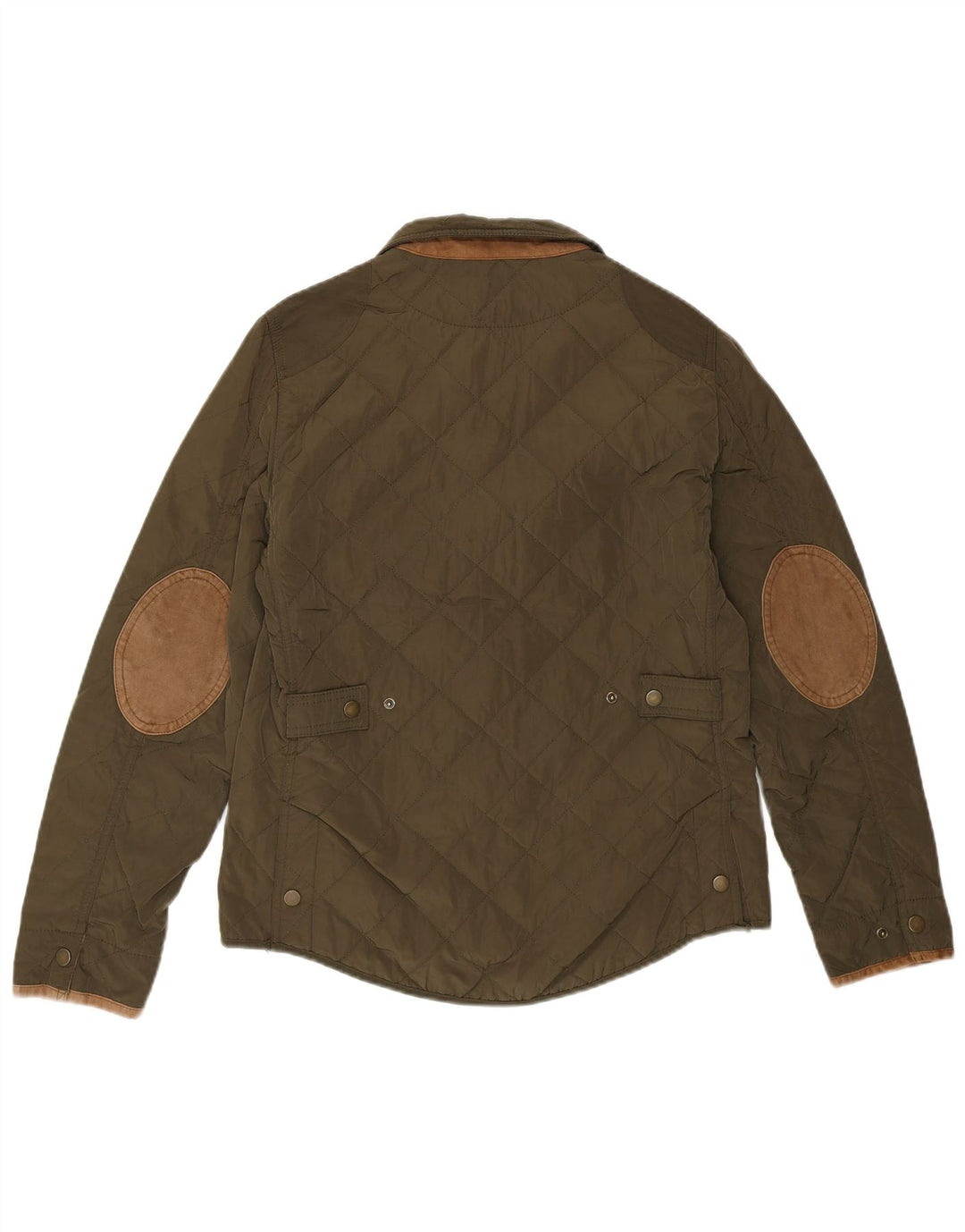 Женская стеганая куртка Massimo Dutti EU 38, средний зеленый нейлон