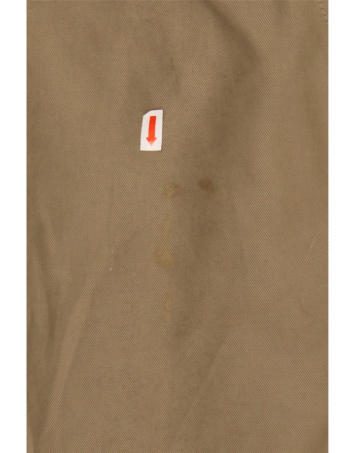 Jaeger Мужское пальто свободного кроя UK 38 Средний Бежевый Хлопок