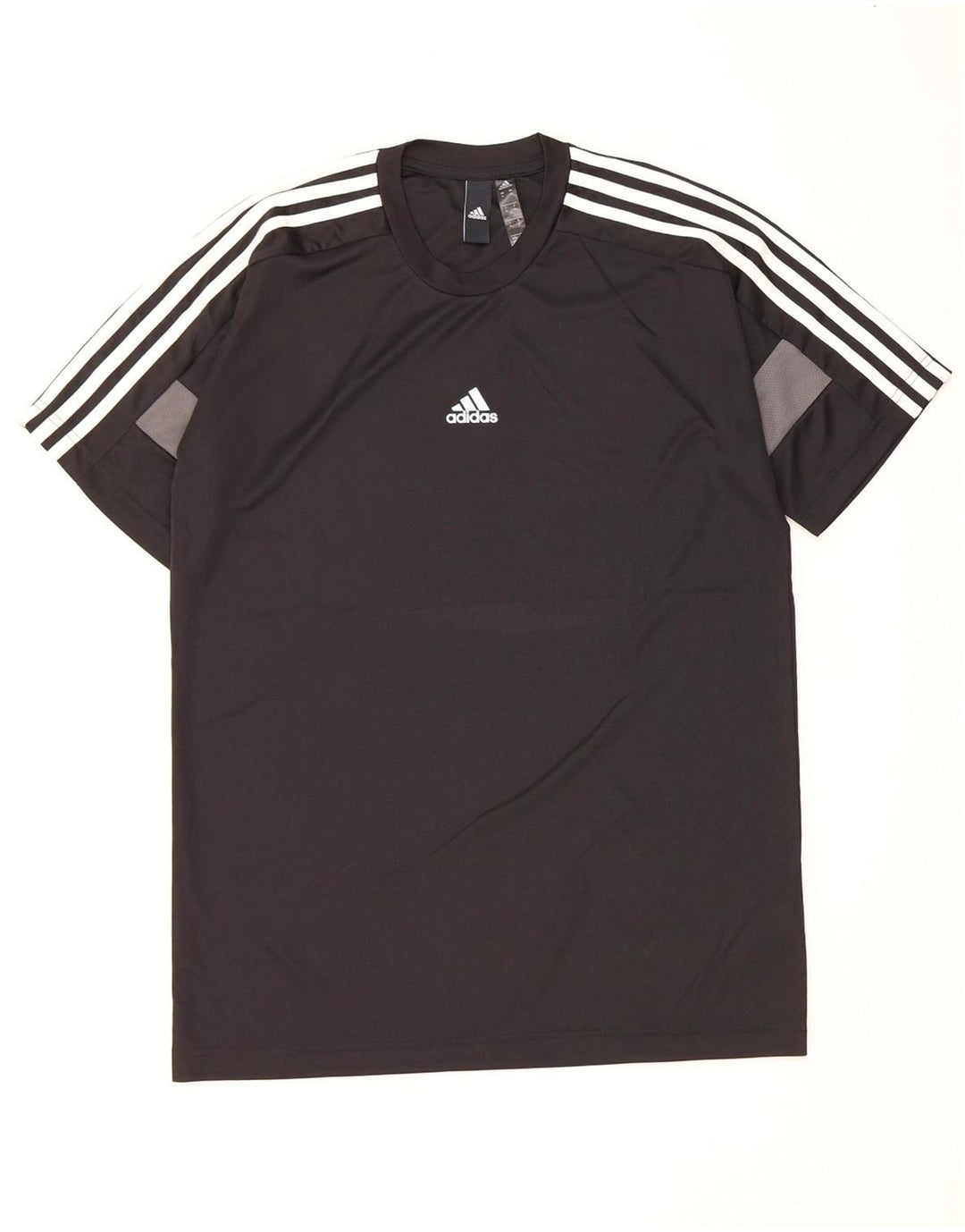 Мужская футболка Adidas Aeroready, верх среднего размера, черный полиэстер с цветными блоками