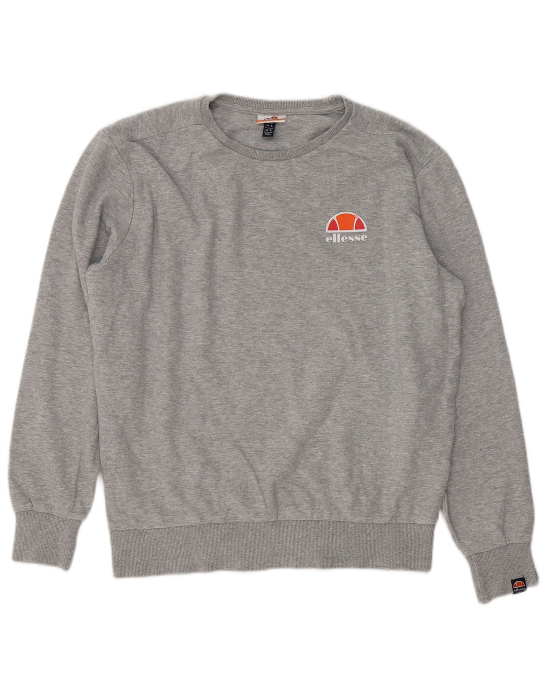 Мужской свитшот Ellesse, большой серый хлопковый джемпер