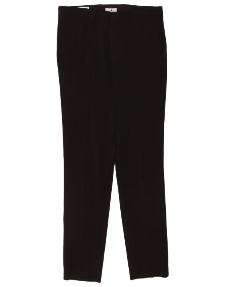 Мужские брюки-чиносы Jack & Jones W30 L32, черные, полиэстер