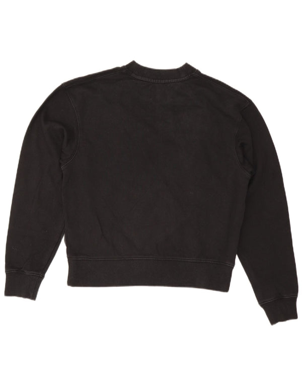 CALVIN KLEIN JEANS Женский свитер-свитшот оверсайз UK 6 XS Черный