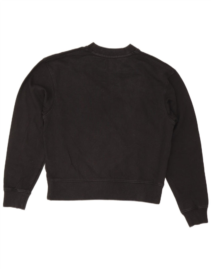 CALVIN KLEIN JEANS Женский свитер-свитшот оверсайз UK 6 XS Черный