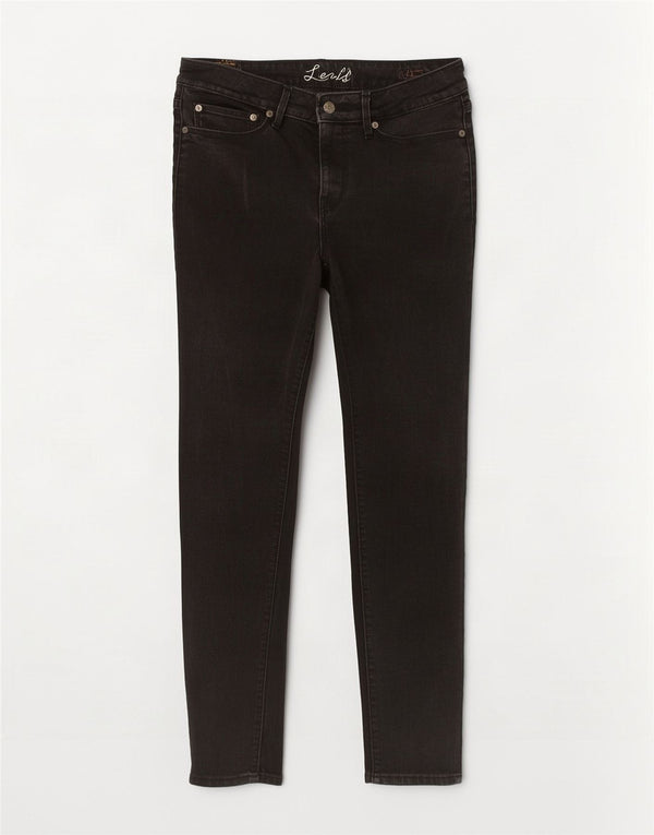 Женские джинсы скинни Levi's W32 L32, черный хлопок