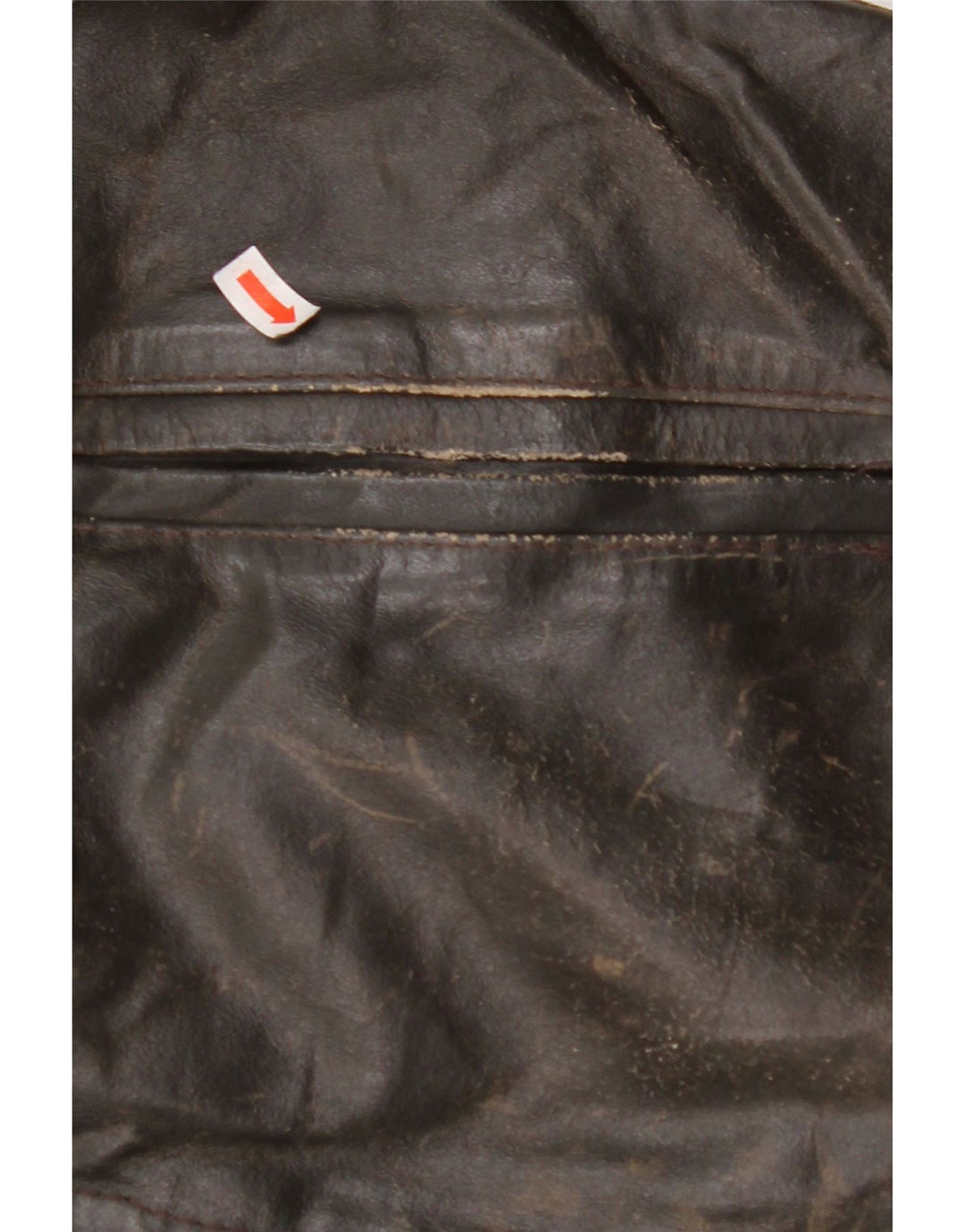 ВИНТАЖНАЯ Женская кожаная куртка с рукавом 3/4 UK 14, кожа среднего коричневого цвета