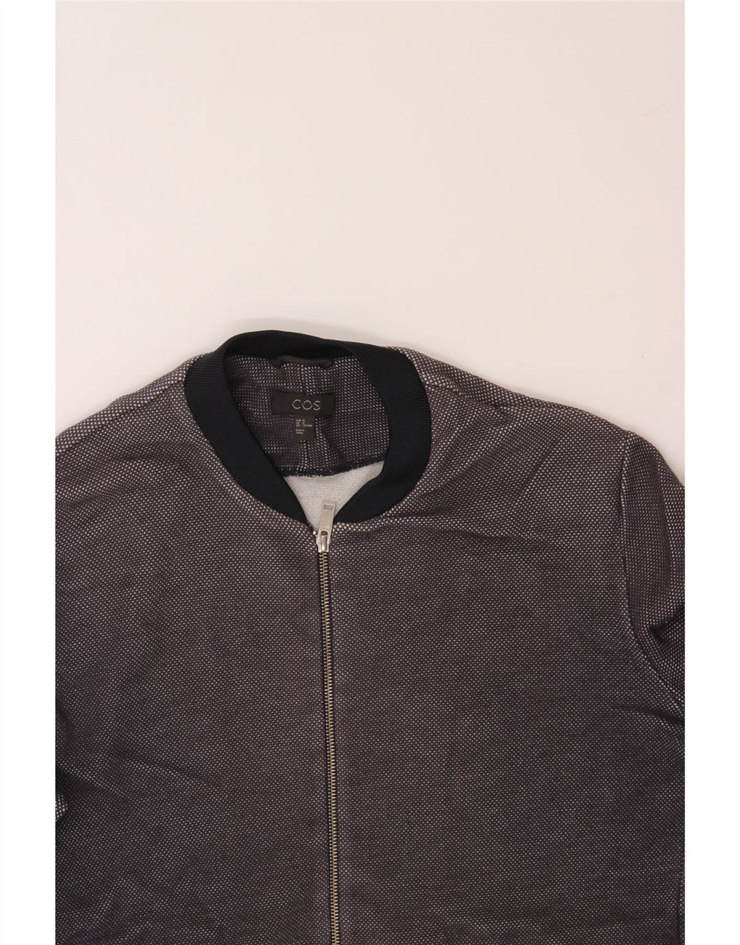 COS Mens Tracksuit Top Jacket Medium Navy Blue Cotton Vintage Cos and Second-Hand Cos from Messina Hembry 