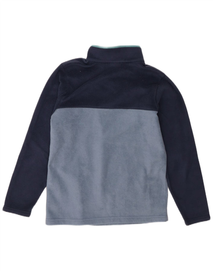 Columbia Mens Zip Neck Jumper Sweater Medium Navy Blue Colourblock