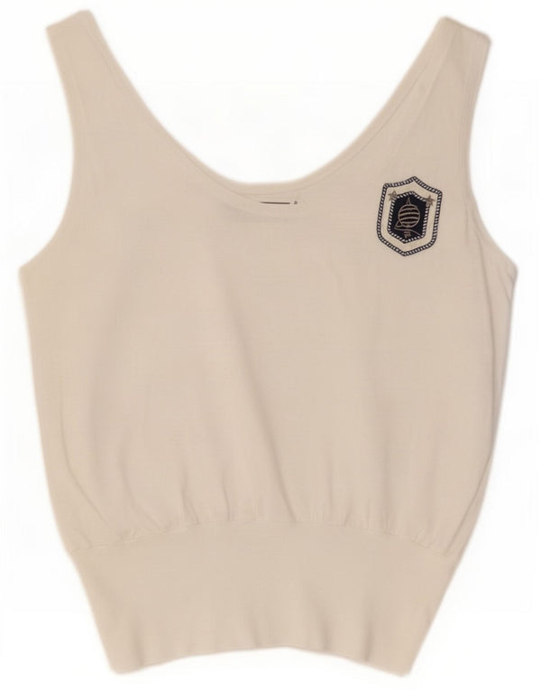 Женский жилет Marina Yachting UK 12, средний белый хлопок, белый
