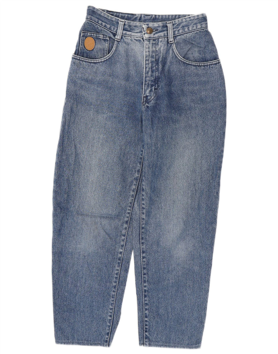 Женские укороченные джинсы Trussardi W28 L24 синие, хлопок