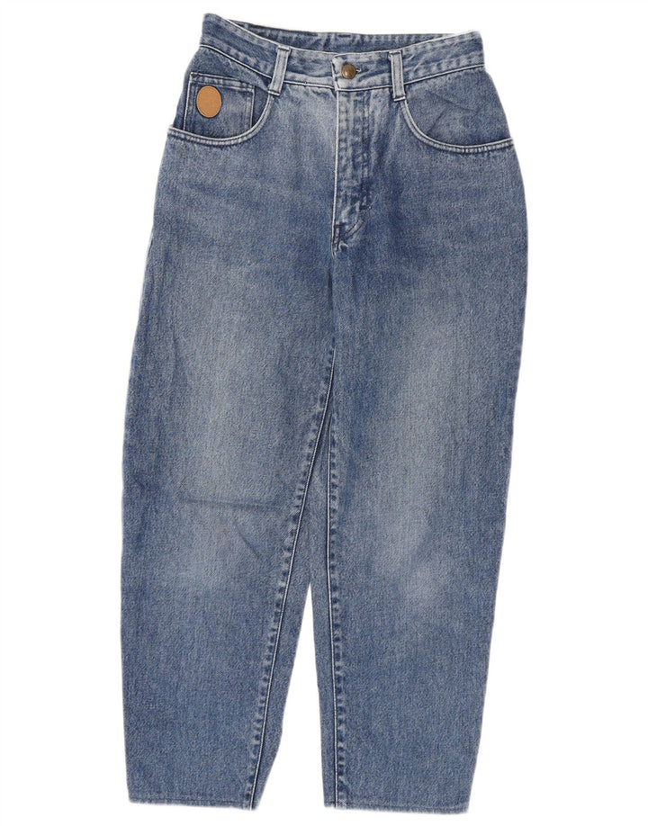 Женские укороченные джинсы Trussardi W28 L24 синие, хлопок