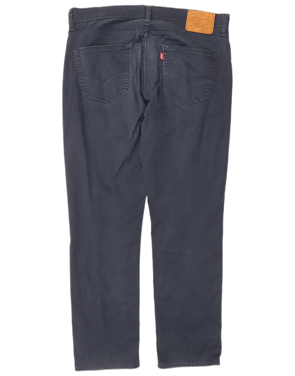 Мужские прямые повседневные брюки Levi's 511 W34 L30 темно-синие, хлопковые