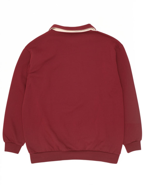 Мужской свитшот C&A Rodeo с графическим рисунком, 2XL, бордовый, с цветными блоками, ретро