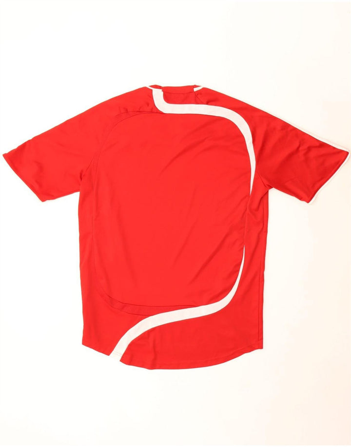 Мужская футболка Adidas Top Large Red из полиэстера с цветными блоками