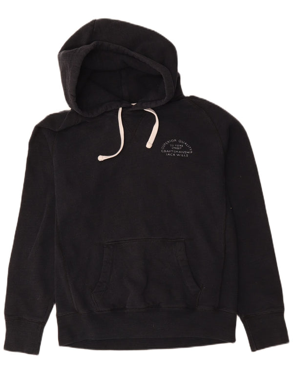 Мужской джемпер с капюшоном Jack Wills, маленький черный, хлопковый