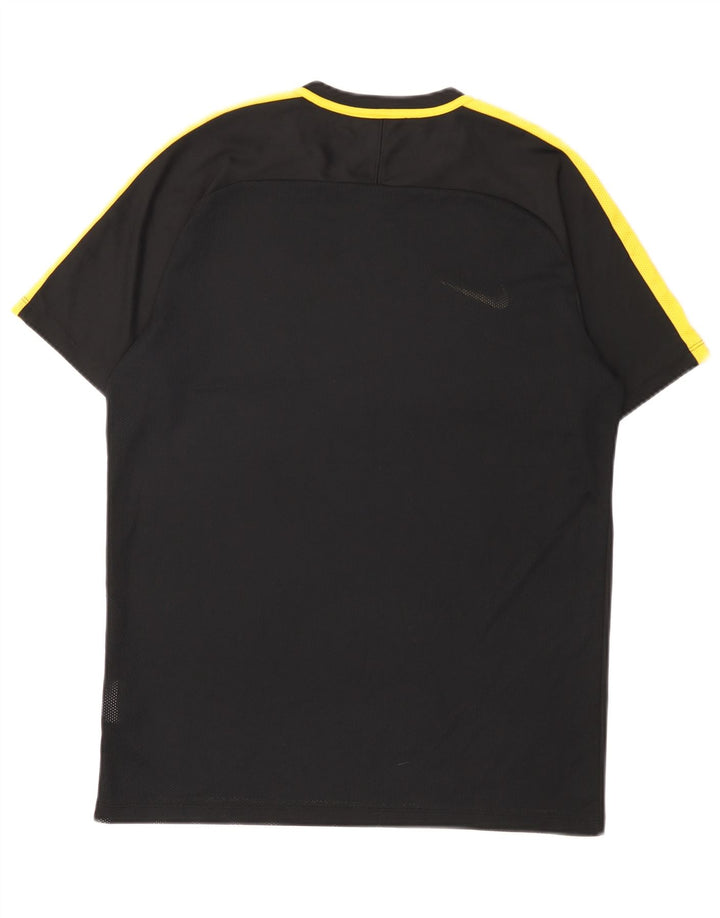 Мужская футболка Nike Dri Fit, большой черный полиэстер с цветными блоками