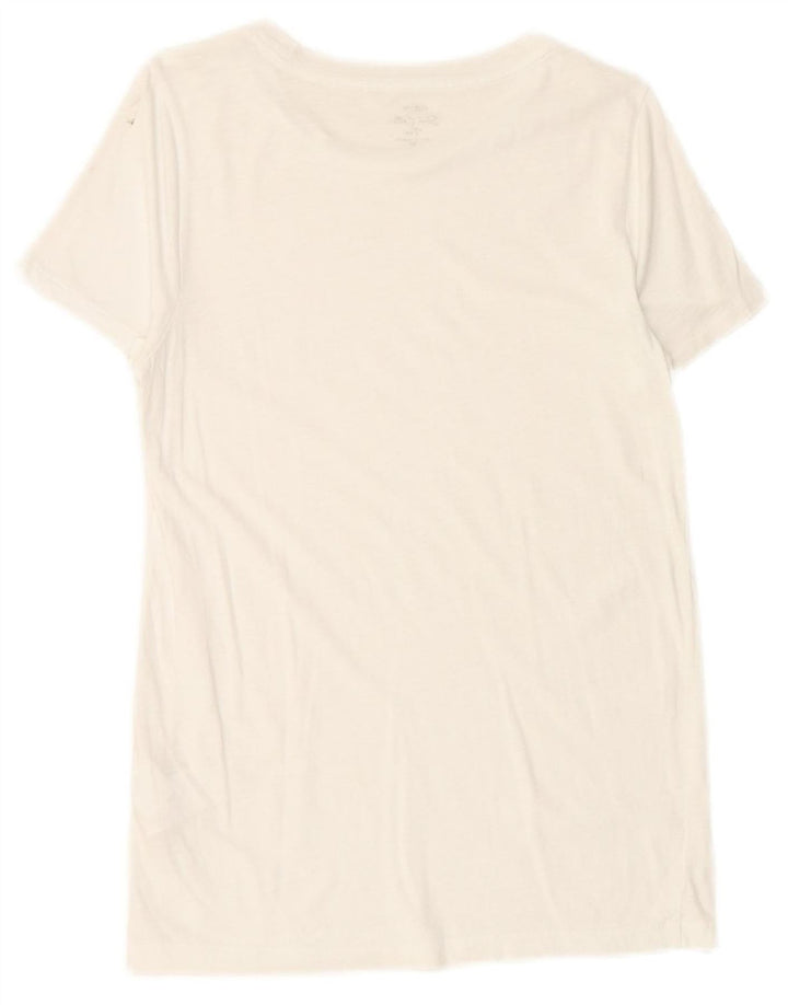 J. CREW Womens T-Shirt Top UK 12 Medium White Cotton