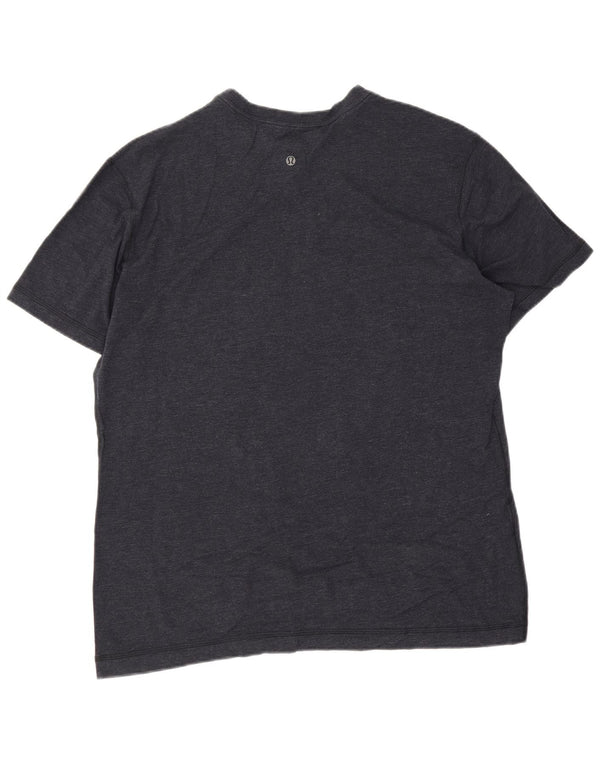 Lululemon Mens T-Shirt Top 2XL Navy Blue Cotton
